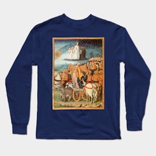 Power of the Heavens, Medieval Illumination from Petrarch's Poem Long Sleeve T-Shirt